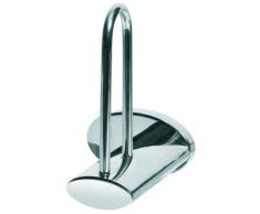 Bisk 01013 Porte Rouleau pour Papier Toilette Side en Nickel brossé 6,8 x 10 x 13,5 cm