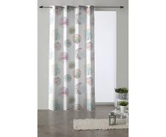 Martina Home Rideau avec Oeillets ImprimÃ© pÃ©tales Taille 140Â x 260Â cm