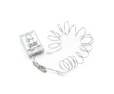Konstsmide 1460-190 Guirlande Lumineuse Ã Micro LED, MÃ©tal/,, 0.4 W, Blanc