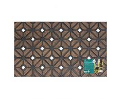 JVL Sienna gÃ©omÃ©trique Tissage Heavy Duty en Caoutchouc Paillasson, 45Â x 75Â cmÂ âÂ Motif Diamant, Multi/Couleur, Caoutchouc, Multi/Colour, 45 x 75 x 3 cm