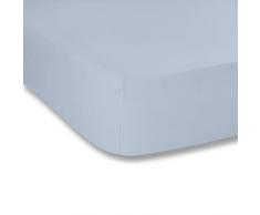 Bianca Plain Dyed Percale Drap-Housse lit 150, 100% aldodÃ³n, Blue, 150Â X 200Â 