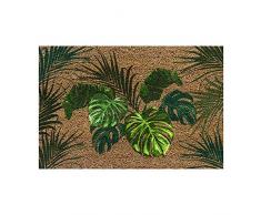 douceur dinterieur Forest Door PAILLASSON Rectangle, Multicolore, 40 x 60 CM