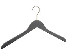 WENKO 14268100 Cintre Paris Gris - cintre à linge, Bois, 44 x 25 x 1.2 cm, Gris