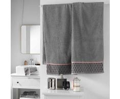 douceur dinterieur Botanica DRAP DE BAIN, Gris, 90 x 150 CM