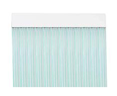 MercuryTextil P69 Rideau de Porte PVC 210 x 90 cm Transparent + Fil Vert
