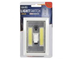 ASAB 2 W LED COB 2 W Interrupteur Super Bright Lampe Nuit Portable Alimenté par Batterie sans Fil Idéal sous Armoire Abri de Jardin Tente déclairage â Single