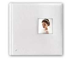 ZEP S.r.l. Brianna Album Photo à Coller en Carton et Papier Blanc 32 x 32 cm