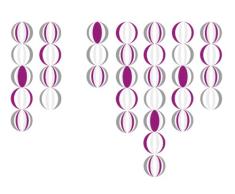 Eurographics International GmbH DS-DT1082 Deco Autocollant Motif balles psychédéliques 50 x 70 cm