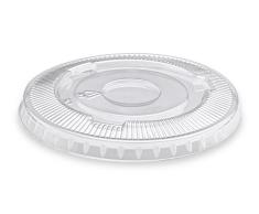 GUILLIN - SERVIPACK CVCP270C CARTON DE 1000 Couvercle Plat pour Coupe à Dessert Evasée Compatible avec Cp270C, Plastique, Transparent, 9,5 x 9,5 x 1 cm