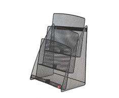 ALBA MESHPREZ1/3A4 N Présentoir De Table, Métal Mesh, Noir, Moyen