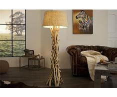 Chloédesign KANAK_LAMP Lampadaire, Tissu, 60 W, Sable, Unique