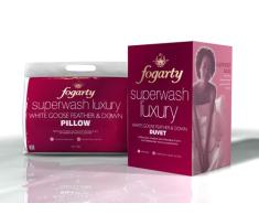 Fogarty KIT Couette en Plumes ET Duvet doie Blanche & Superwash 10,5 TOG-King Size