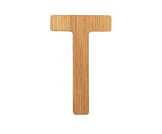 ABC Lettre T en Bambou Durable, Super combinable avec dautres Lettres comme décoration ou Plaque de Porte, particulièrement adaptée pour Apprendre à Lire Les Enfants Scolaires