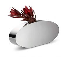 Philippi Donna Vase Acier Inoxydable Argent 40 x 6,5 x 16 cm