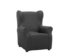 Martina Home electrónica Rey® Fauteuil Nairobi, Gris, Oreilles tapissé