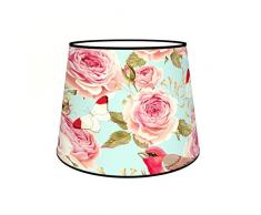 Abat-jours 7111304843118 Conique Imprimé Henriette Lampadaire, Tissus/PVC, Multicolore