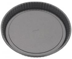 Stellar cannelée Moule à Tarte avec Base Amovible, Noir, 25 x 3 cm