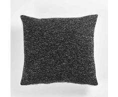 Douceur dIntÃ©rieur Moscou Coussin DEHOUSSABLE, Anthracite, 40 x 40 CM