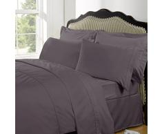 Highams Coton Ã©gyptien Drap Plat, Vintage Mauve, King