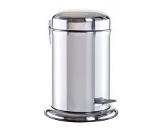 Möve Poubelle à pédale Argenté