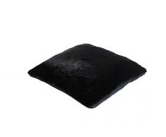 Ourson Coussin Loup, Polyester, Noir U6, 40x40 cm