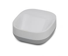 Joseph Joseph Slim Porte Savon Compact, Plastique, Blanc/Gris, 7,5 x 3,4 x 8,1 cm