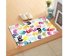 Bonamaison Paillasson dÃ©coratif Multicolore 40 x 70 cm