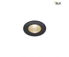 SLV 1800-3000K Patta Plafonnier dextérieur rond en aluminium Noir DL IP65 7,3 W