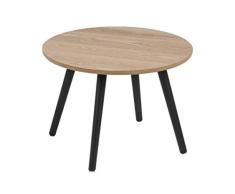AC Design Furniture Stanley Table dangle en MDF Marron 50 x 50 x 36 cm