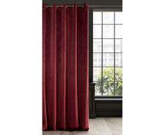 Eurofirany Rideau en Velours, Tissu, Bordeaux foncÃ©, 140x250cm