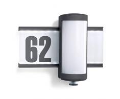 Steinel Applique murale dextÃ©rieur LED avec dÃ©tecteur de mouvement 360Â°, Aluminium Plastique Verre, anthracite