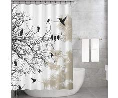 Bonamaison Rideau de Douche en Polyester Multicolore 155 x 220 cm