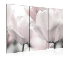 Tableau decoration murale Tulipes de fleurs 120 x 80 cm - XXL Impression sur Toile Salon Appartment 3 Parties - prÃªt Ã accrocher - 203931c