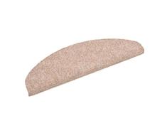vidaXL 132696 Lot de 15 Tapis descalier Auto-adhÃ©sif en Non-tissÃ© Marron 65 x 21 x 4 cm