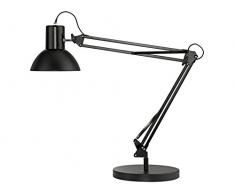 UNILUX 400093579 Lampe de bureau LED, Aluminium, Noir, 40 x 40 x 20 cm