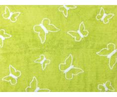 Aratextil Papillon Tapis pour Enfant, Coton, Pistache, 120Â x 160Â cm