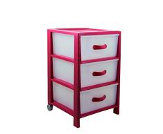 Belle et Forte Commode Grande Taille Rouge