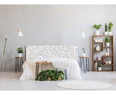 Oedim - Lit PVC imprimé Blanc 115 x 60 cm | Disponible en Plusieurs Tailles | Tête de lit légère, élégante, Durable et économique