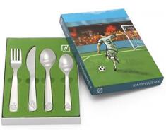 Zilverstad 160/169/160/141 mm Lot de 4 Couverts pour Enfant en Acier Inoxydable Argenté