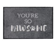 Mighty Mats Paillasson en Nylon Motif Pattes 50 x 70 cm