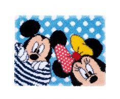 Vervaco Kit Tapis au Point noué Disney Mickey & Minnie