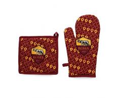 Rome 52601002141 Set Barbecue, Coton, Rouge, 18 x 30 x 1 cm, 2 unités