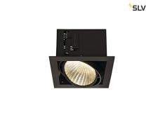 SLV Spot Encastré LED KADUX, Orientable et Inclinable | Lampe de Plafond Variable pour Eclairage Intérieur | Spot LED, Réflecteur, Projecteur de Plafond, Plafonnier, Encastré | 1 Lampe, LED Intérieure, EEC A-A++