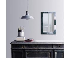 Bonamaison DÃ©coration Murale Impression sur Miroir EncadrÃ© sur Toile, Dimensions: 40 x 60 Cm - ConÃ§u et fabriquÃ© en Turquie