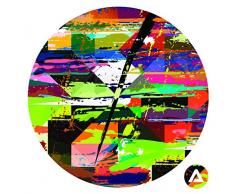 Homedecor. Maison carrée Off DIY adhésif Cercles Murale sur Toile, tissé Polyester, Medium, 47 x 47 cm, Tissu, Multi/Couleur, 47 x 47 x 47 cm