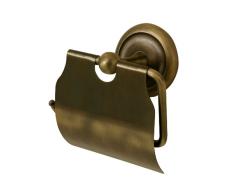 Bisk Deco 00403 Porte Rouleau pour Papier Toilette en Laiton Antique 11,5 x 8,5 x 13,5 cm