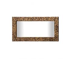 BadalArt Toile Peinte Bois de pin Miroir DorÃ© 120 x 60 cm