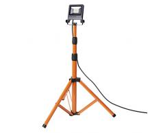 LEDVANCE WORKLIGHT Tripod | Projecteur LED ExtÃ©rieur de Chantier | Gris foncÃ© | 20 Watts - 1700 Lumens | Blanc Froid 4000K | Etanche IP65