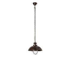 sulion Navy Lampe de plafond Suspension, E27, 40Â Watts, marron, 33Â x 33Â x 33Â cm