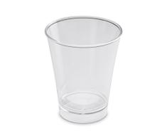 GUILLIN - MOULIPACK VER24CC CARTON DE 300 Verrine Ronde 24Cl, Plastique, Transparent, 8,2 x 8,2 x 10 cm